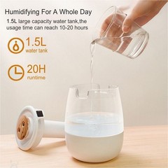 2Pack 1.5L Humidifiers for Bedroom Large Room Office Cool Mist LED Humidifier