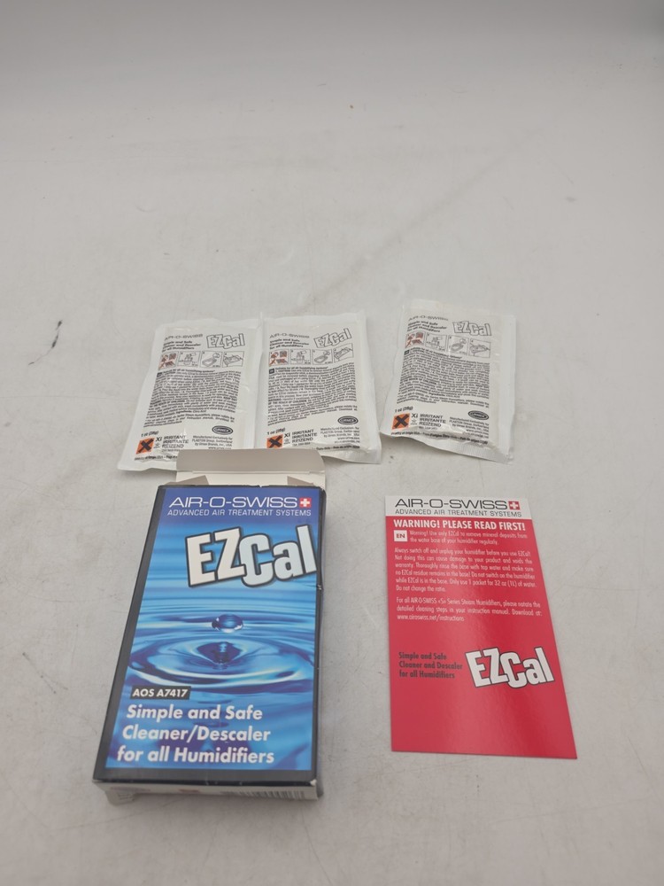 Lot of 3 Boneco Air-O-Swiss A7417 EZCal Humidifier Cleaner Descaler Packets