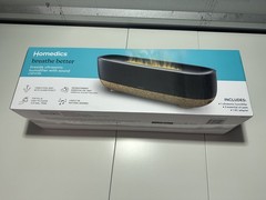 Homedics Fireside Ultrasonic Humidifier w/sound, OPEN box, breathe better