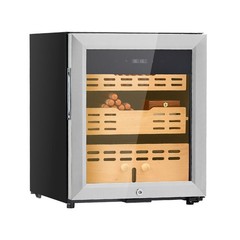 50L 300 – Count Electric Cigar Humidor Cabinet with Compressor Cooling, Cedar
