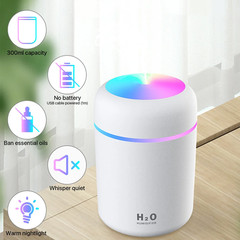 Humidifier for Room Home Bedroom, Small Quiet Ultrasonic Air Portable White