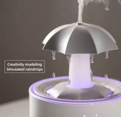 Umbrella Water Drop Air Humidifier with Colorful Light Raindrop Aromatherapy
