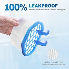 100% Leakproof Portable Humidity Absorbers 6 Pack for Bathroom & Closet