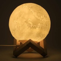 3D Moon Lamp Air Humidifier Diffuser Aroma Essential Oil USB Home Purifier Light