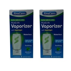 New Plug-In Vaporizer Nightlight & 2 Vapor Pads Non Medicated Lot Of 2 XtraCare