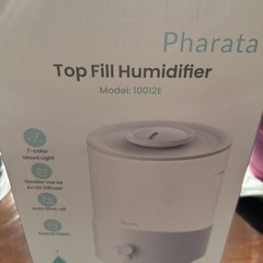 Pharata Model 10012E Cool Mist Humidifier Easy Clean White Brand New