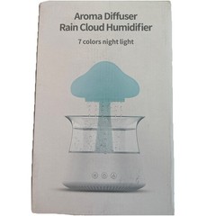 Aroma Diffuser Rain Cloud Essential Oil Humidifier, 7 Color Night Light