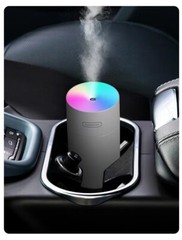 Colorful USB air humidifier home led night light pink quiet mini car air cooling