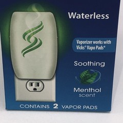 2x Xtra Care Non Medicated Plug In Vaporizer with Nightlight Waterless Menthol