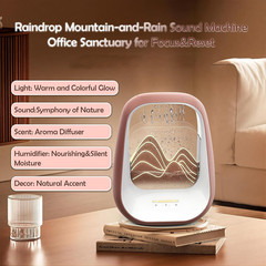 Raindrop White Noise Machine with Humidifier&Bluetooth Speaker-Sleep Therapy for