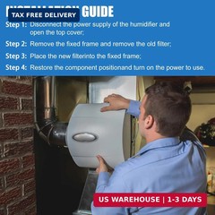4750 Humidifier Maintenance Kit for 700 Whole-House Humidifier Filter, with Wate