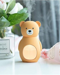 Cute Bear Humidifier | LED Light | Cartoon Teddy Bear | Mini USB Aroma Diffuser