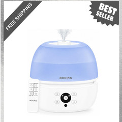 3L Top Fill Humidifier for Bedroom, Whisper Quiet Cool Mist, Remote Control, 30H