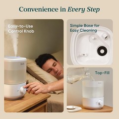 Easy Clean 2.5L Top Fill Humidifier with 360° Nozzle for Optimal Air Quality