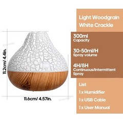LED Essential Oil Diffuser Aroma Humidifier Ultrasonic Aromatherapy Air Purifier