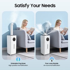 21L Large Humidifier, 35dB Touch Control Humidifier, 110W Commercial Humidifier