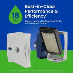 AprilAire 620A Humidifier 18 GPD, Water Saving, Auto Control 5,300 sq. ft.