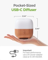 150ml Essential Oil Diffuser 5-in-1 Diffusers Home Scent 8 LED Color