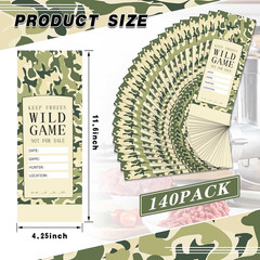 UQM 140 Pack Wild Game Meat Bags for Freezer, 1 Lb Ground Meat Bags, Wild Game M