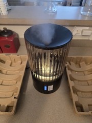 Mainstays Round Ultrasonic Cool Mist Humidifier 1 Gal Night Light – Black