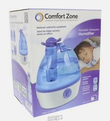 Comfort Zone CZHD24 Whisper-Quiet Cool Mist Portable Ultrasonic Humidifier Air