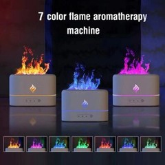 250ml USB Air Humidifier Essential Oil Aroma Diffuser 3D Flame Mist Home Decor