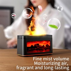 200ml Essential Oil Diffuser Volcano Fire Flame Aromatherapy Diffuser Ultrasonic