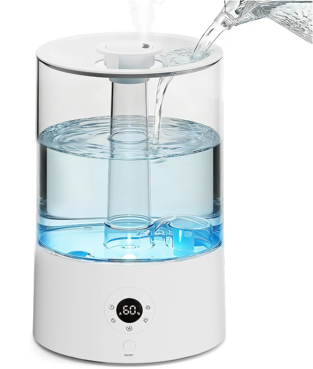 Humidificador Ultrasónico 4L con Control Inteligente Luz LED y 3 Niveles