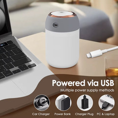 Portable Mini USB Air Humidifier Aroma Diffuser 7 Colors LED Cool Light 330ml Mi