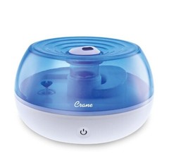 Crane EE-5951 0.2 Gal. Ultrasonic Cool Mist Humidifier – Blue and White Warranty
