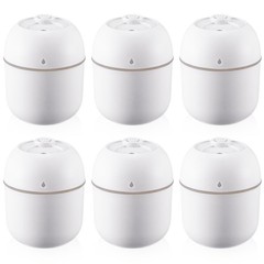 6 PCS White 220ml Portable Small Humidifier USB Personal Desktop Mini Travel