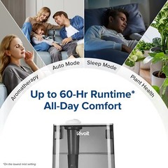 LEVOIT Smart Humidifiers for Bedroom Large Room Home,(6L) Cool Mist Top Fill …