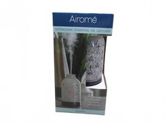 New Airomé Jasmine Ultrasonic Essential Oil Diffuser Gray Glaze 100mL Boxed