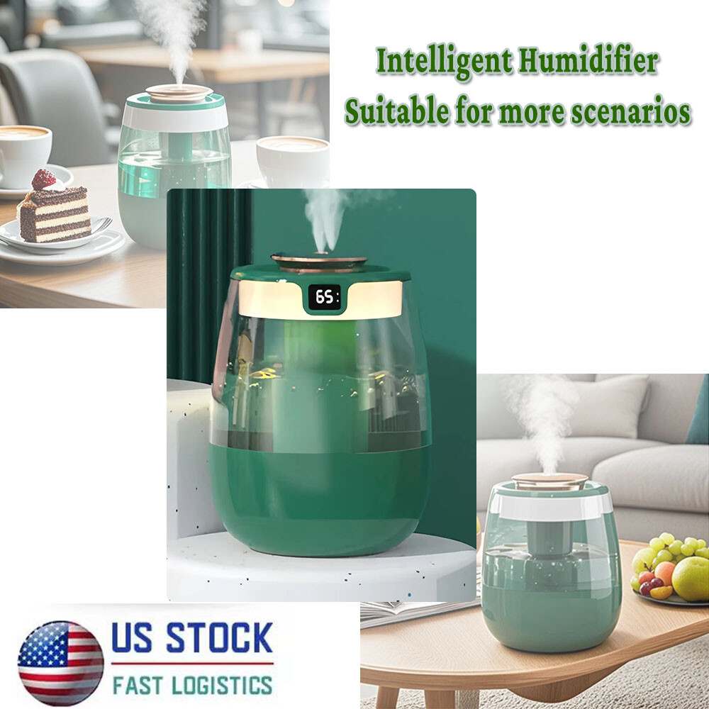 360° Wide 1500ML Humidifier: 280ml/h,Quiet Operation,Night Light & 3 Modes