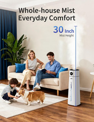 Humidifier Large Room 8L/ 2.1Gal, Ultrasonic Cool Mist for Bedroom, Quiet