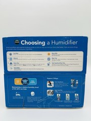 Vicks VUL600 CoolRelief Filter Free Cool Mist Humidifier White & Blue 1.2 Gallon