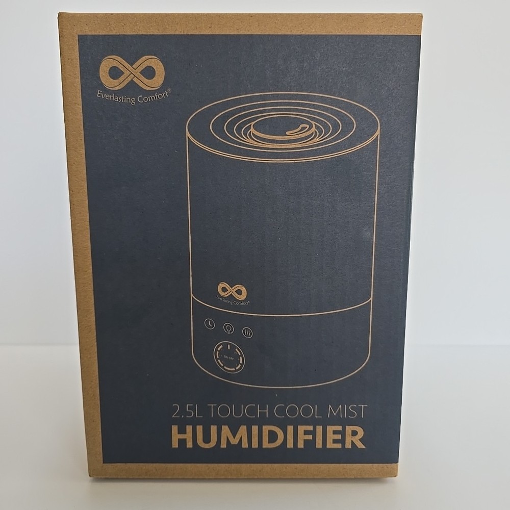 Everlasting Comfort 2.5L Cool Mist Humidifier Quiet Top Fill LED Night Light New
