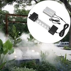 12-Head 110V Ultrasonic Mist Maker Kit Pond Fogger Mister Machine w/2 Buoy NEW!