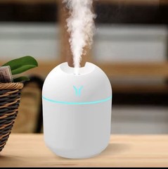 Mini Ultrasonic Portable Humidifier Night Light White 0.5 Gal 100 sq ft