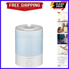 Ultrasonic Cool Mist Humidifier | Quiet Operation, Top Fill, Auto Shut-Off | …