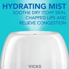 Vicks 3-in-1 Sleepy Time Ultrasonic Humidifier & Diffuser w/ 7 Color Nightlight