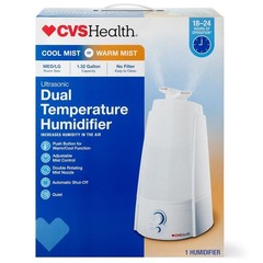 CVS Health Dual Temperature Cool or Warm Mist Humidifier 18-24 Hours Med/LG Room