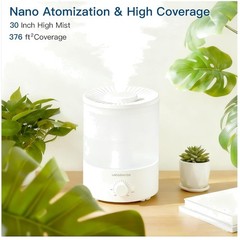 Whisper-Quiet Ultrasonic Vaporizer for Home & Office