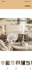 Provirtec HC-02 Cool/Warm Mist Humidifier 6L w/ Remote, Auto & Timer
