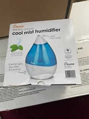 CRANE FILTER-FREE ULTRASONIC Cool Mist Humidifier For Coughs & Other Effects