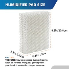 HDC12 Replacement Wick Filter 2 Pack for Essick HD14060 HD1406 HD1407 HD13050