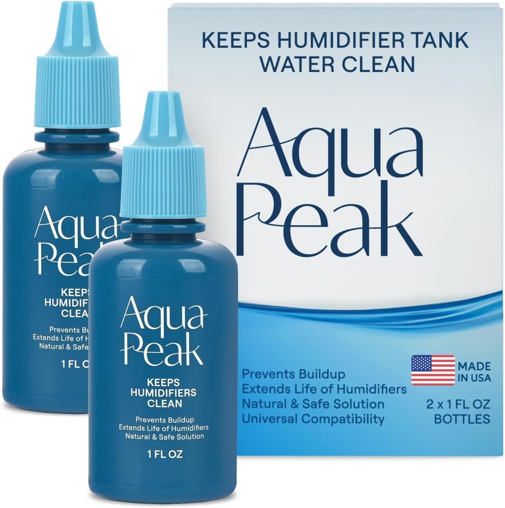 [2-Pack] Humidifier Drops a Clean Tank 400 Uses Food Grade Humidifier Cleaner