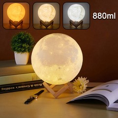 880ml USB Air Humidifier 3D Moon Light Aroma Diffuser Mist Humidifier