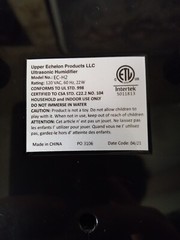 Everlasting Comfort Ultrasonic Humidifier Model EC-H2 by Upper Echelon Products
