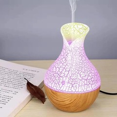 130ML Wood Grain Humidifier Fragrance Aroma Diffuser Atomizer USB Household Humi